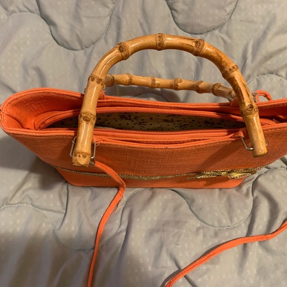 Satchel with bamboo too handle - Picture 6 of 7